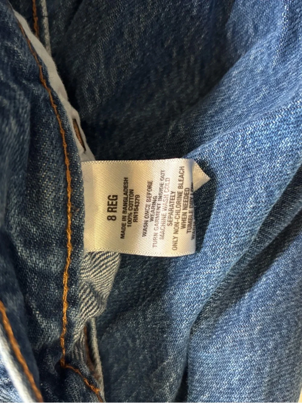 Aeropostale Distressed Wide-Leg Blue Denim Jeans 100% cotton - Picture 5 of 5